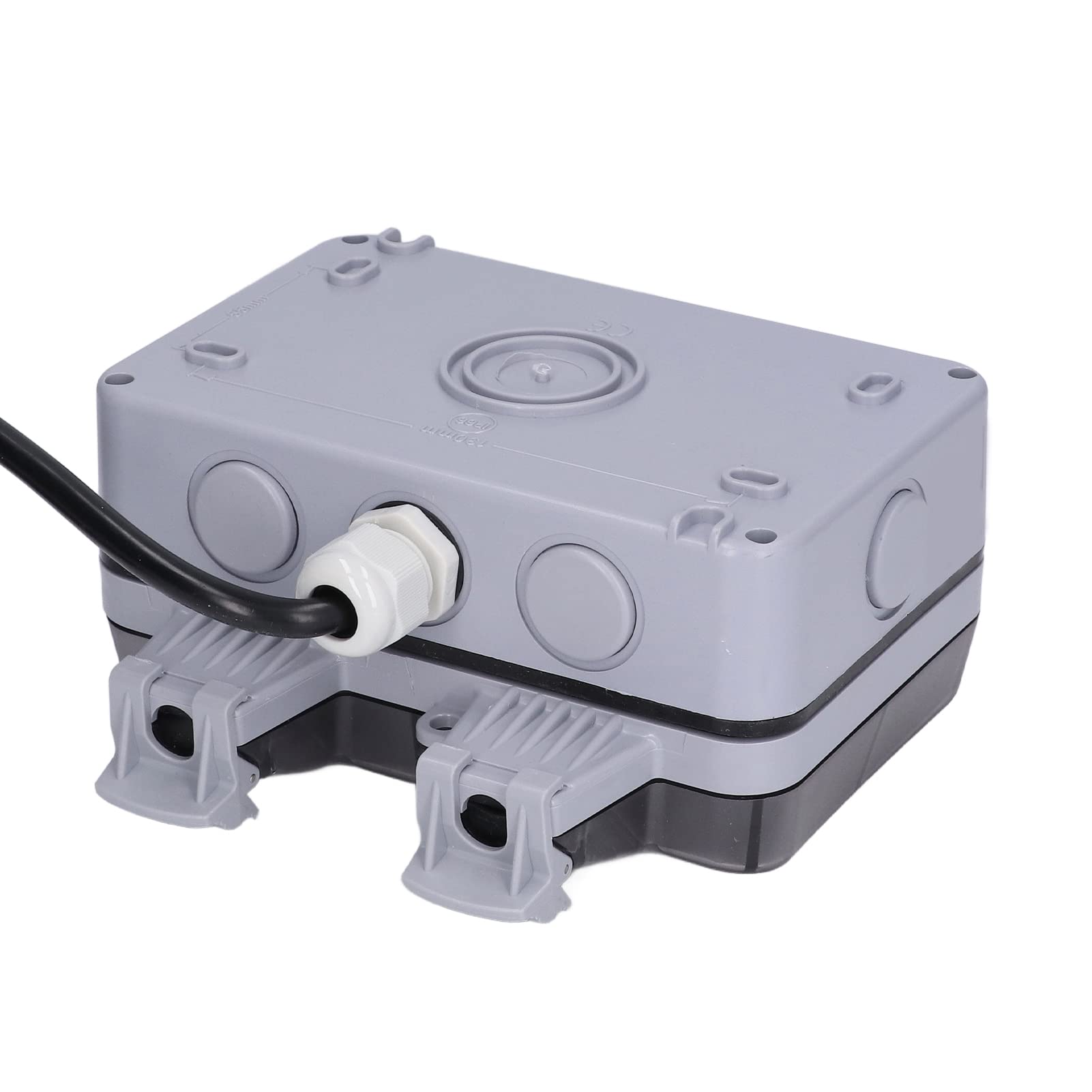 Garosa 16A Dual European Power Outlet con Interruttore di Alimentazione, Copertura Bloccabile, per Parchi, Giardino, Garage, con 3,0 M di Lunghezza del Cavo per Vasca Idromassaggio,