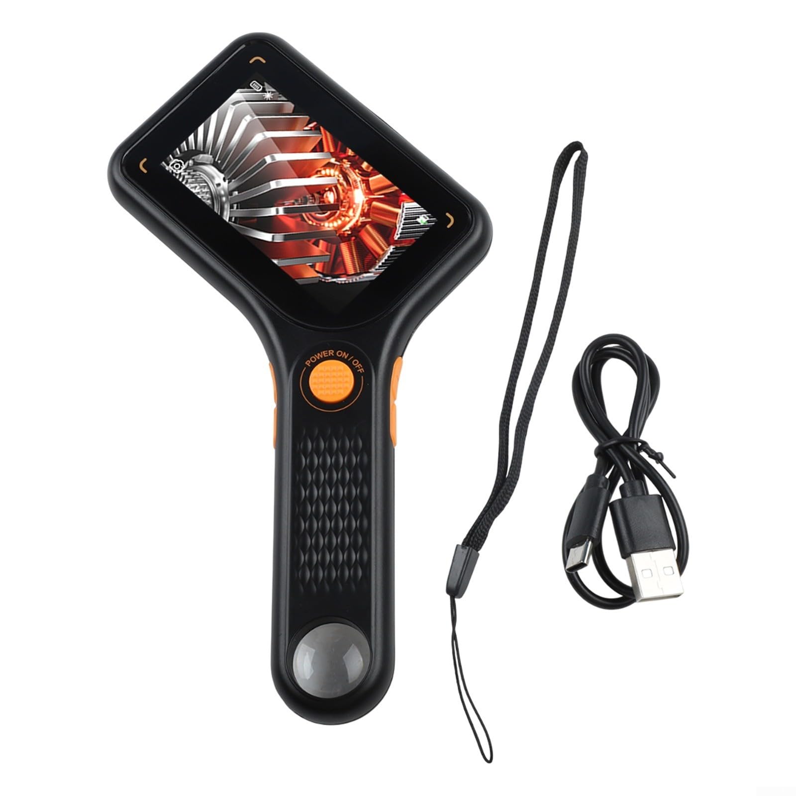 Microscopio digital de bolsillo 500X con pantalla IPS de 3 pulgadas y 8 luces LED para coleccionistas, lupa USB portátil para joyeros, inspección de tricomas