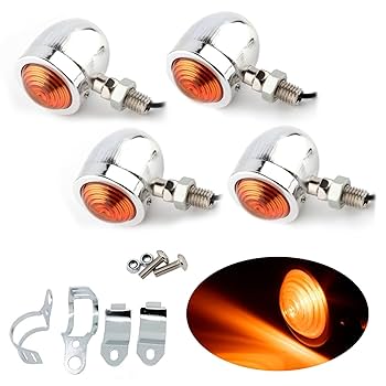 Amazon | PIENSE バイク バイク用 ウィンカー 4個セット 1台分