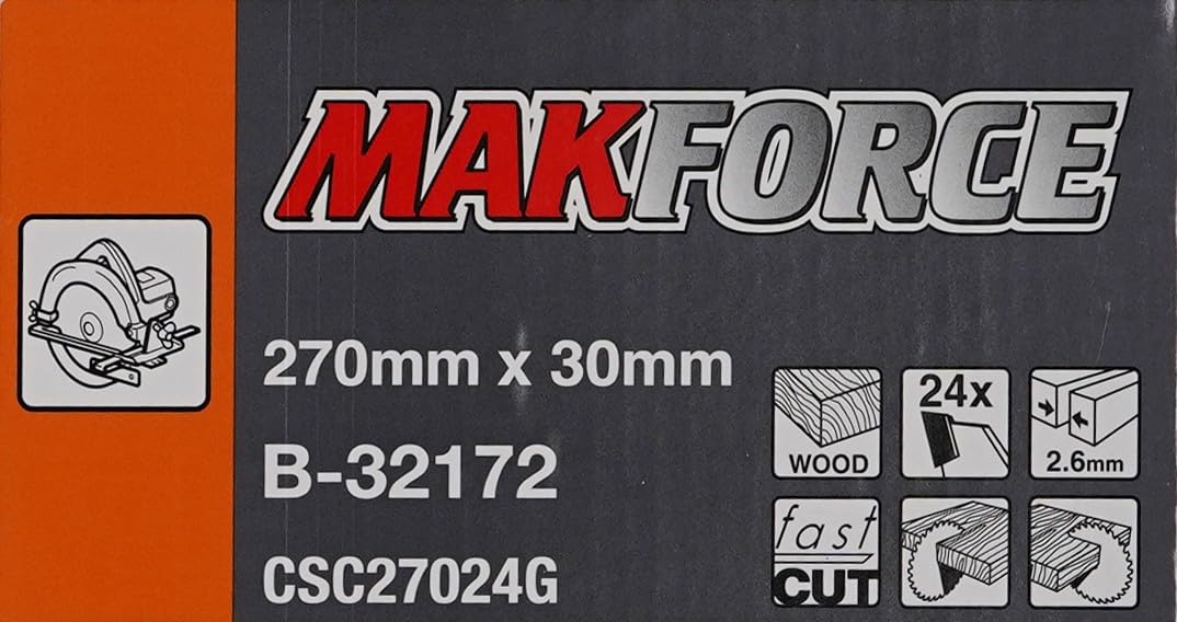 Makita B-32172 Lama Sega Circolare Makforce TCT 270 x 30 mm 24T Legno