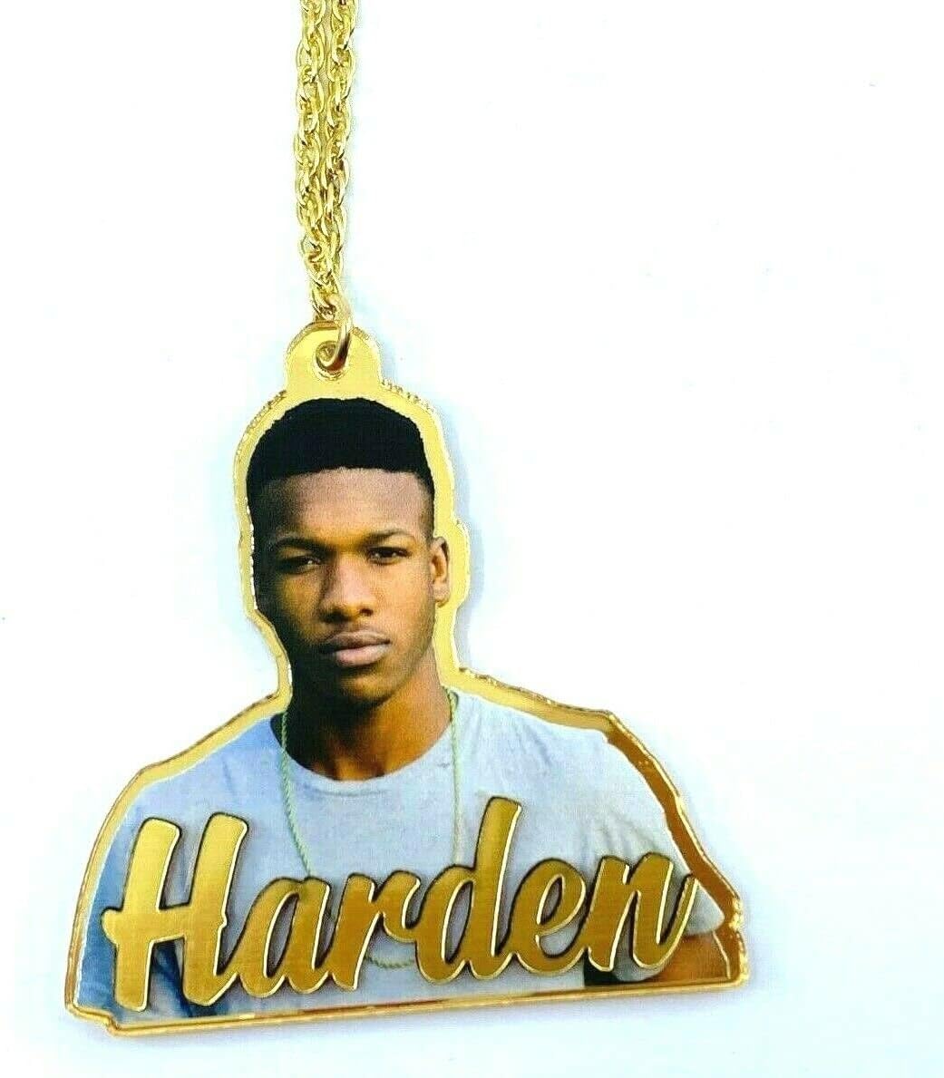 MIRROR MANIA All New Your Own Picture Photo UV Printed on Premium Acrylic Nameplate Necklace Chain Personalized Free Laser Cut Any Name Custom With Silver or Gold Choice Chain- WOW!