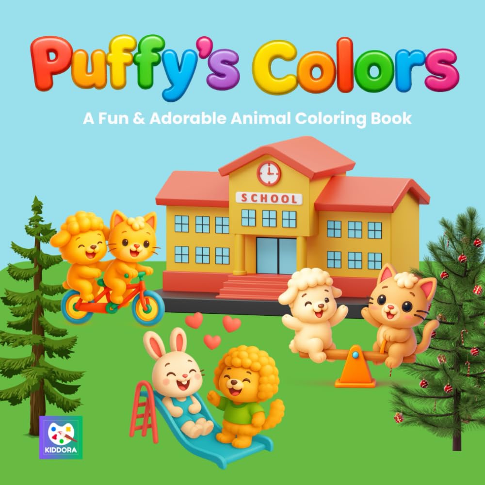 Puffy’s Colors: A Fun & Adorable Animal Coloring Book