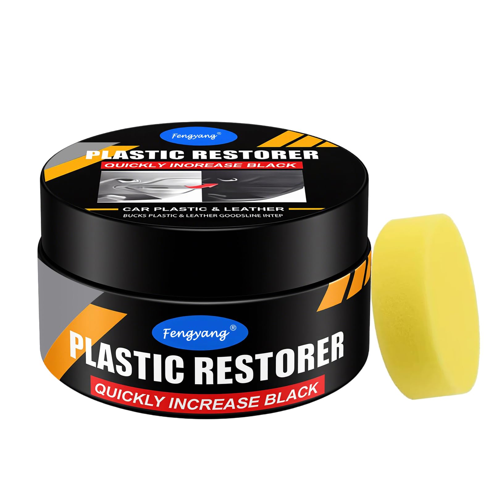 Fengyang® Generico Cura Crema per Pelle Auto, Restauratore Pelle Cera Rinnovo, Lucidante Auto Protezione Durevole, per Cruscotto Pannelli Porte Sedile Volante Console