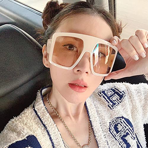 Vintage Sunglasses Women Oversized Sun Glasses Ladies Big Frame Pink Shades3