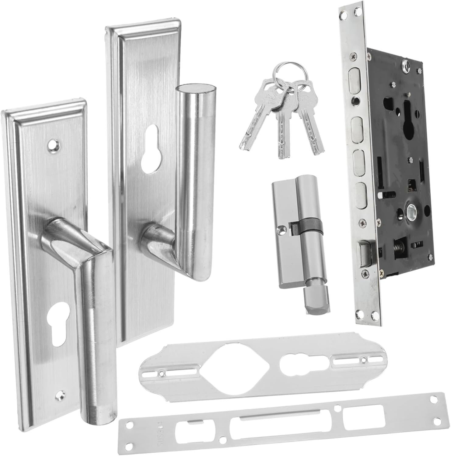 Vaguelly Matte Door Handle Lock Robust Interior Door Knob Lock Replacement Handle Accessory