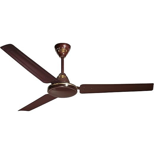 Khaitan Freedom - 1200mm Hi-Speed Ceiling Fan | BEE Star Rated | Durable | Superior Air Delivery | Energy Efficient | Rust Resistance | Decorative fan for Rooms | 2-Years Warranty | Brown - Pack of 1