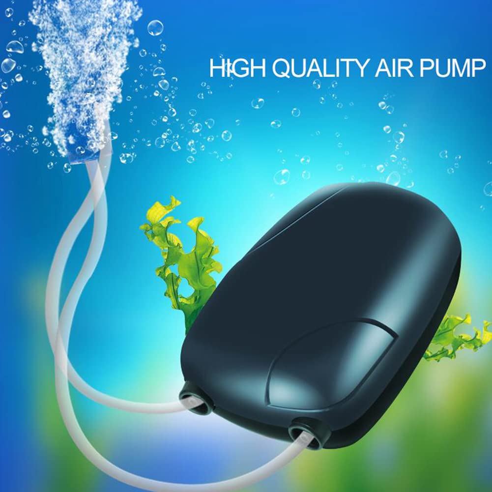 Pompe d'oxygénation Fishbowl Haute efficacité Économie d'énergie Performance Stable Pompe à air Ultra-silencieuse 220v 3w 5w pour Aquariums Pompe Nue RS-390 Prise européenne
