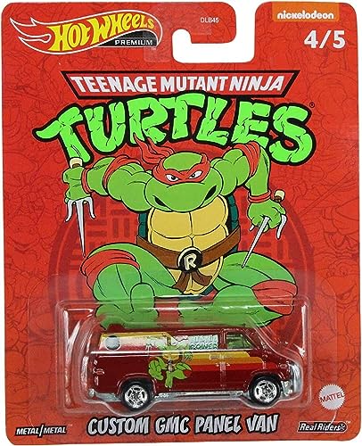 Hot Wheels 2022 Premium TMNT Set de 5 Vehículos 1:64 miniatura 5