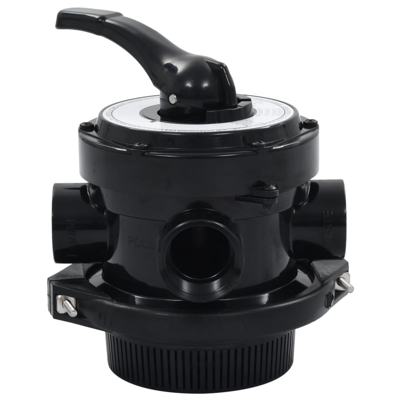 Valvola Multiporta per Filtro a Sabbia ABS 4 Vie Filtraggio Purificatore Acqua Controlavaggio Risciacquo Ricircolo Scarico 1,5"