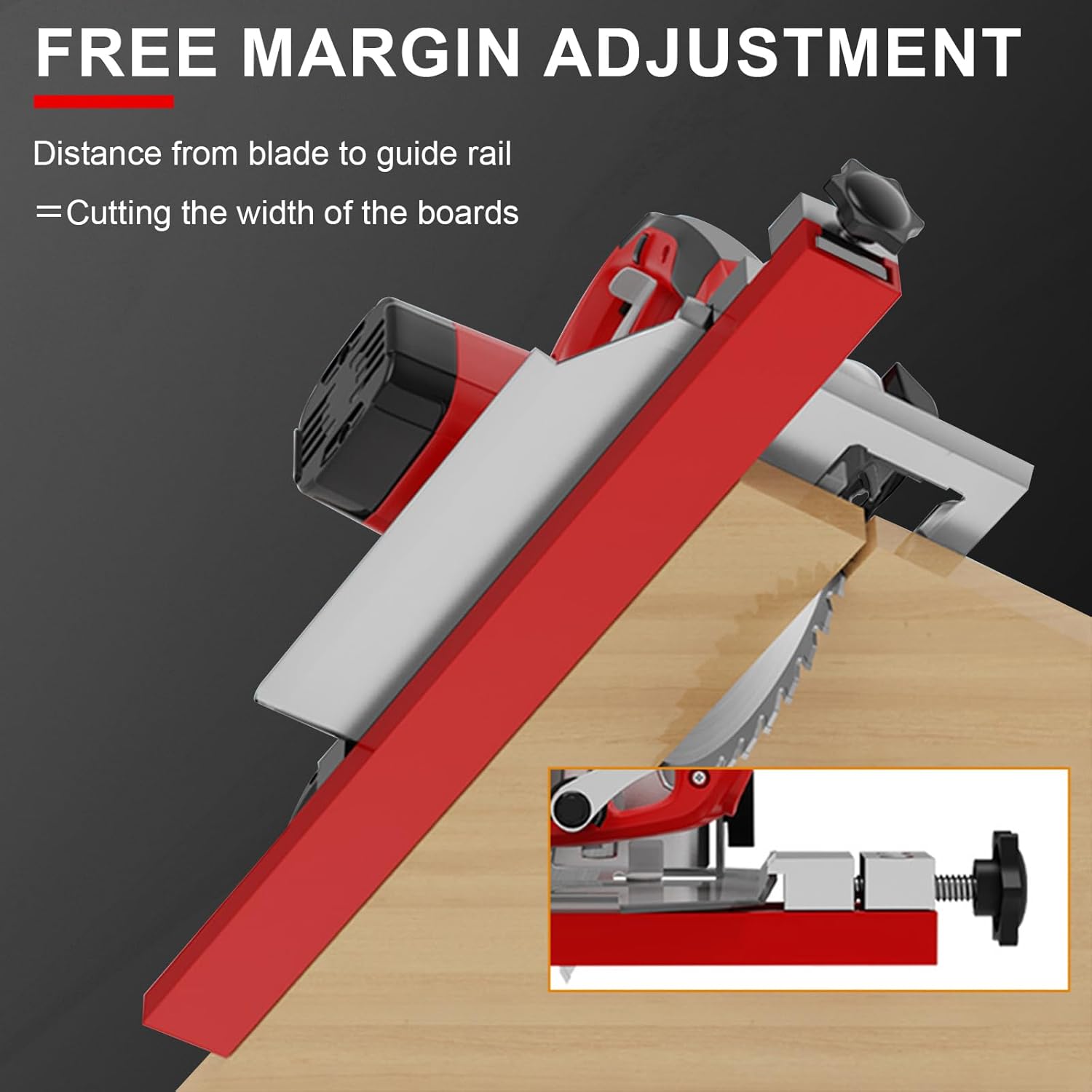 Circular Saw Guide Rail Fits 12" Saw Base, Aluminum Adjustable Cutting Machine Base Guide for Woodworking, Electric Circular Guide Specially Designed for Precision Cutting and Milling Tasks 6 616ziplDLQL. AC SL1500