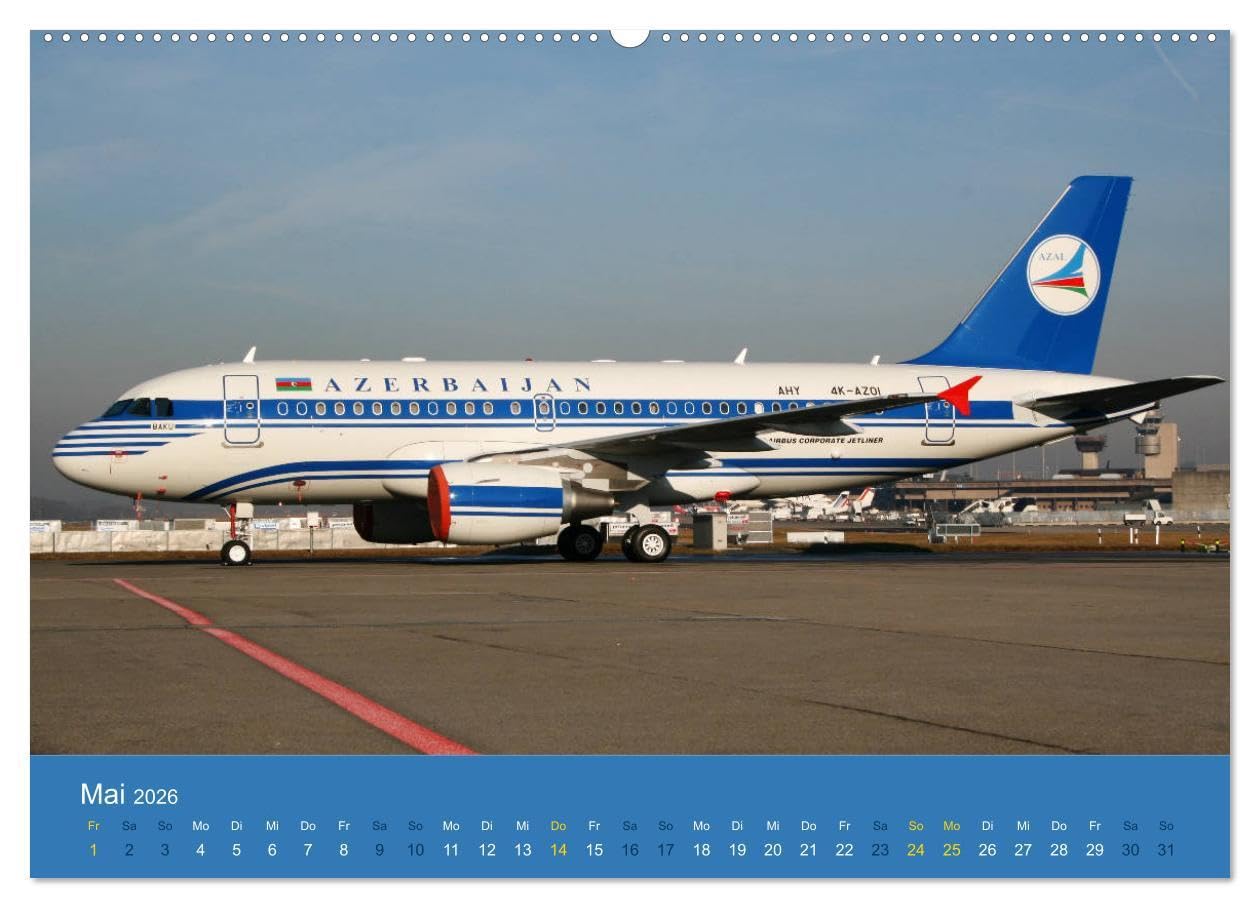 Airbus Airliners (hochwertiger Premium Wandkalender 2026 DIN A2 quer), Kunstdruck in Hochglanz: Die Airbus Flugzeug Familie deckt heute das ganze ... Von A300 bis A380 (CALVENDO Mobilitaet)