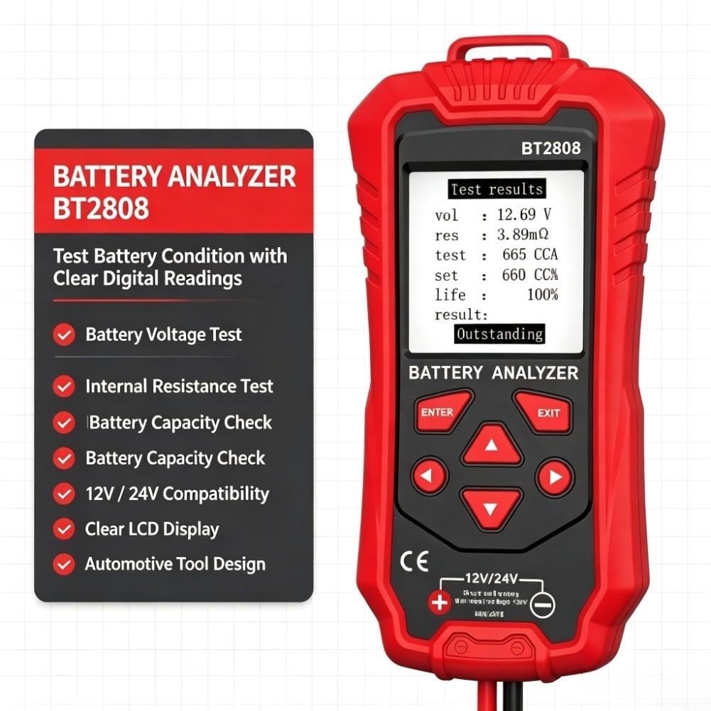 Tester 12V 24V für cca Prüfer LCD Display Tester 12V 24V für