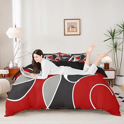 Vista 5 de Feelyou Juego de ropa de cama de coche de dibujos animados para niños y niñas, juego de funda de edredón de coche vintage, funda de edredón de tren