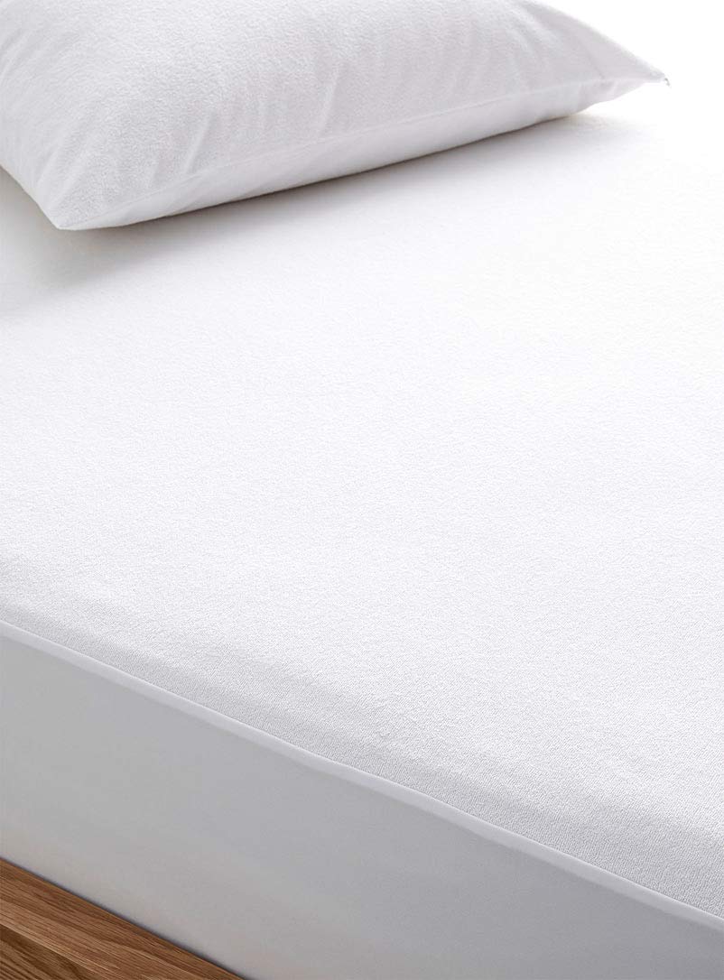 Roy Textile Soft Terry Towelling Cotton Waterproof Mattress Protector - Double