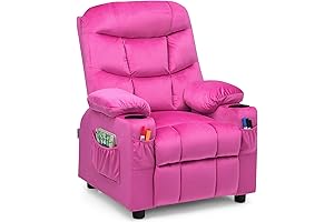 COSTWAY Kids Recliner: Cozy Haven for Little Princesses