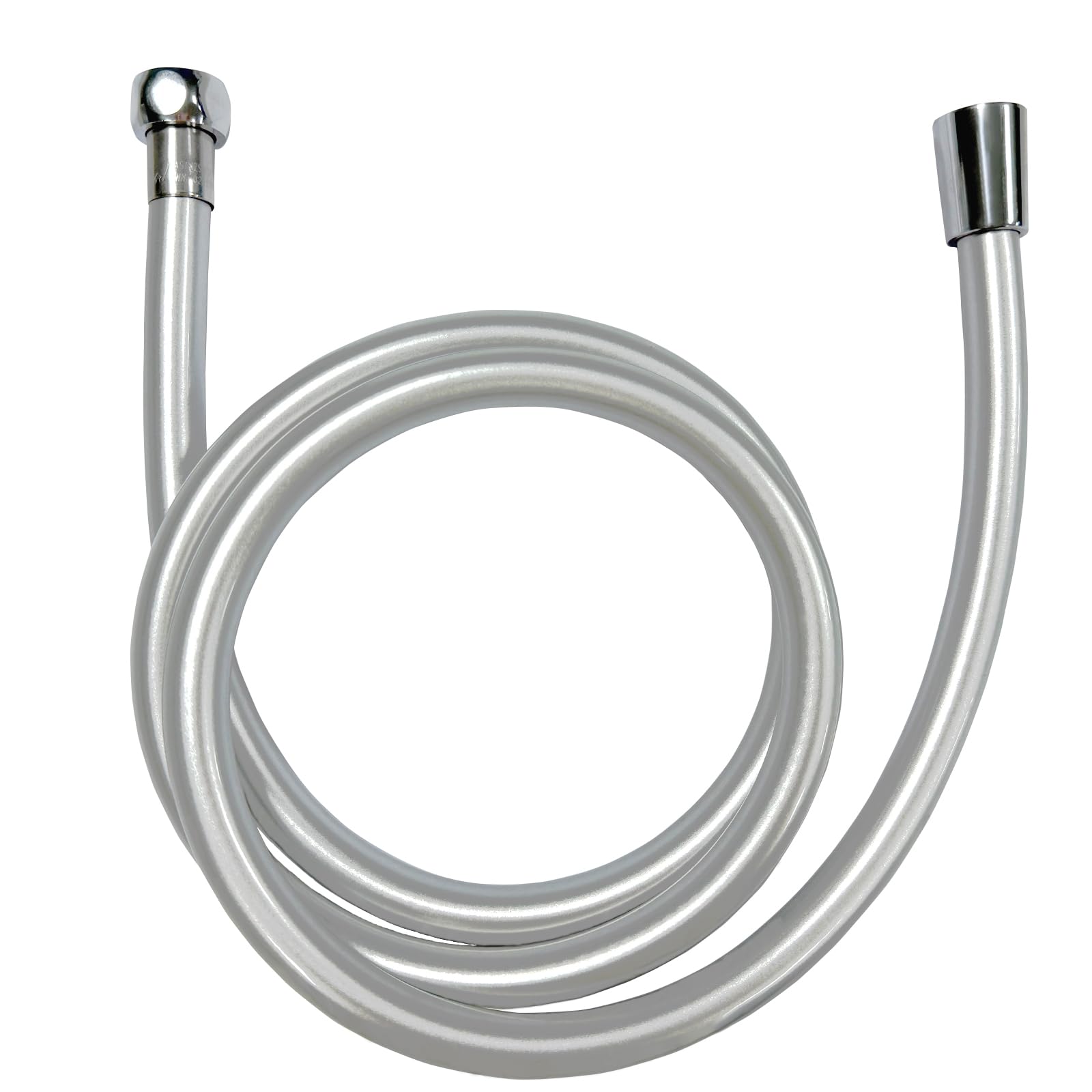 Shower Hose 1.5m,Smooth PVC Anti-Kink Shower Hose,Universal Replacement for Mira Triton Aqualisa, Flexible Bathroom Hose Easy Clean Chrome Finish