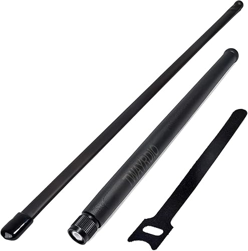 Miniatura 6 de TWAYRDIO Antena táctica CB TNC actualización para President Randy, Randy II FCC Handheld CB Radio - 27MHz (TX/RX)