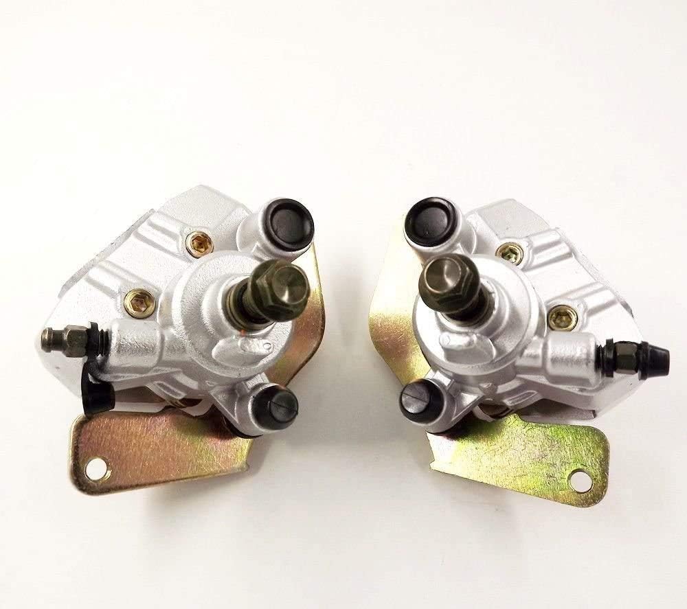 BH-Motor New Left & Right FRONT BRAKE CALIPER with pads for HONDA Rancher 420 TRX420 07-15 Foreman 500 TRX500 12-15