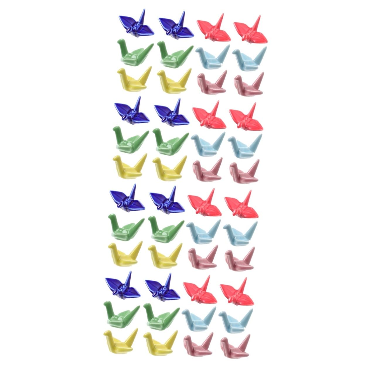 MRKU Chopstick Rest Chopsticks Holders Restaurant 1set Rack Cutlery for Table Spoon Origami Crane Stand