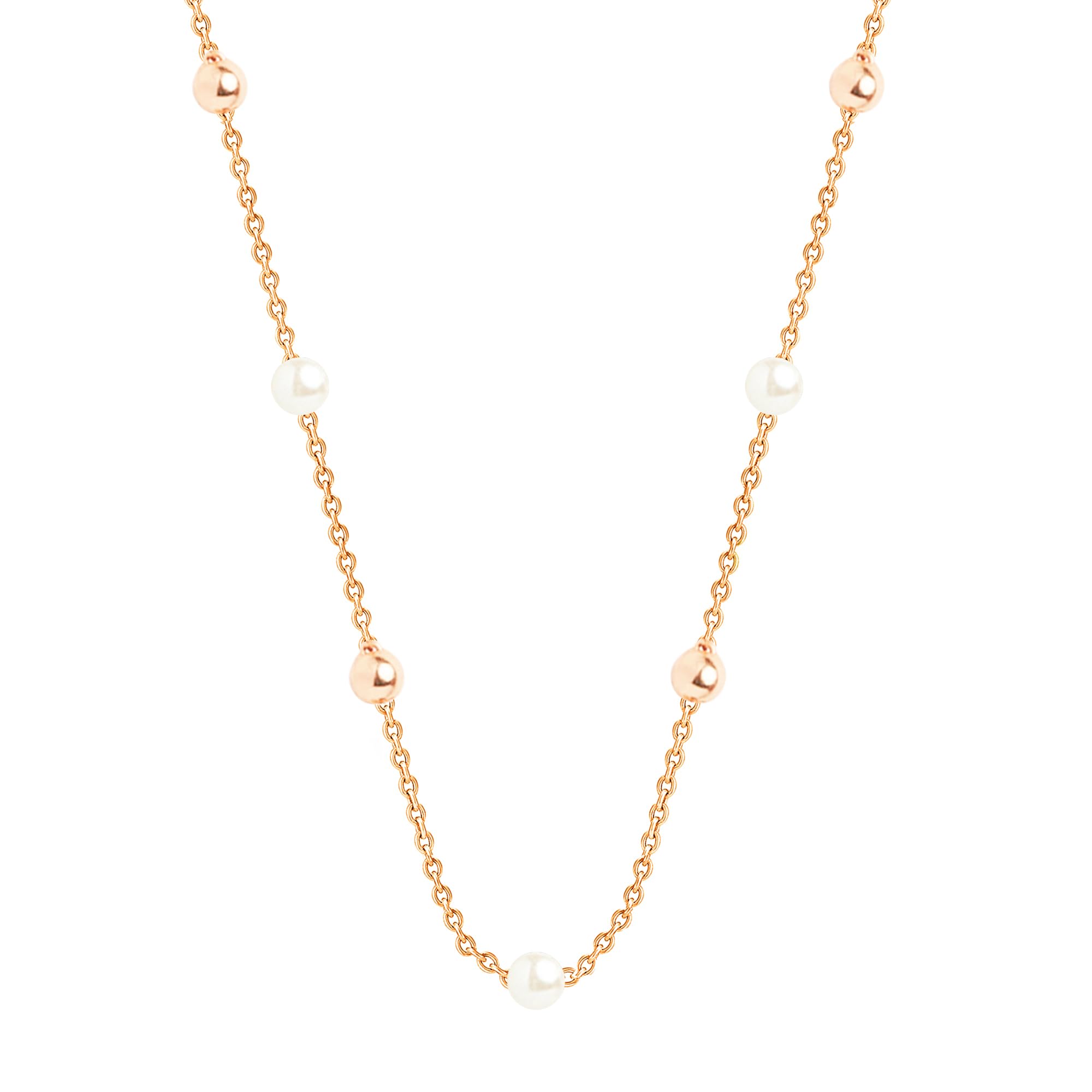 MINUTIAE Rose Gold-Plated Stones-Studded Pendant Necklace With Chain MNT0436OWP_RG (B0D5VTKL86) Amazon Price History, Amazon Price Tracker