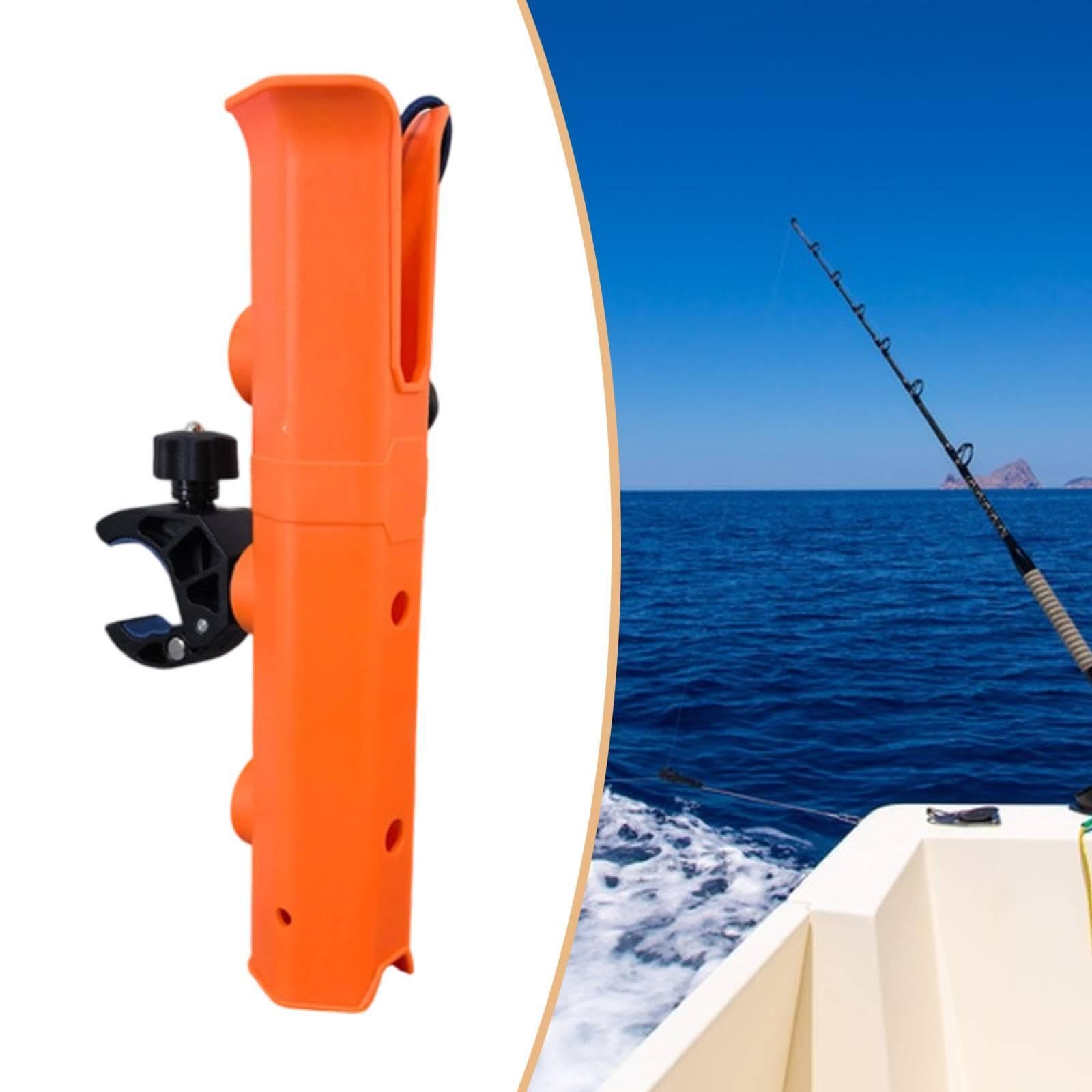 Homyl Portacanna Da Pesca per Barca, Morsetto di Supporto Girevole per Ringhiera Da 0,75" a 1,57" per Ancoraggio Yacht, Facile Da Installare