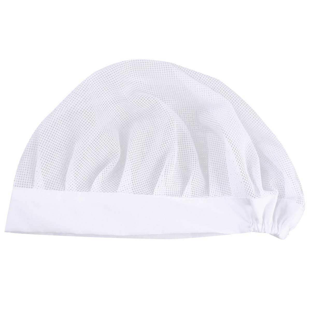 KESYOO Mesh Sleep Cap Bonnet Night Cap Hair Nets Hair Loss Cap Breathable for Home Daily Use White