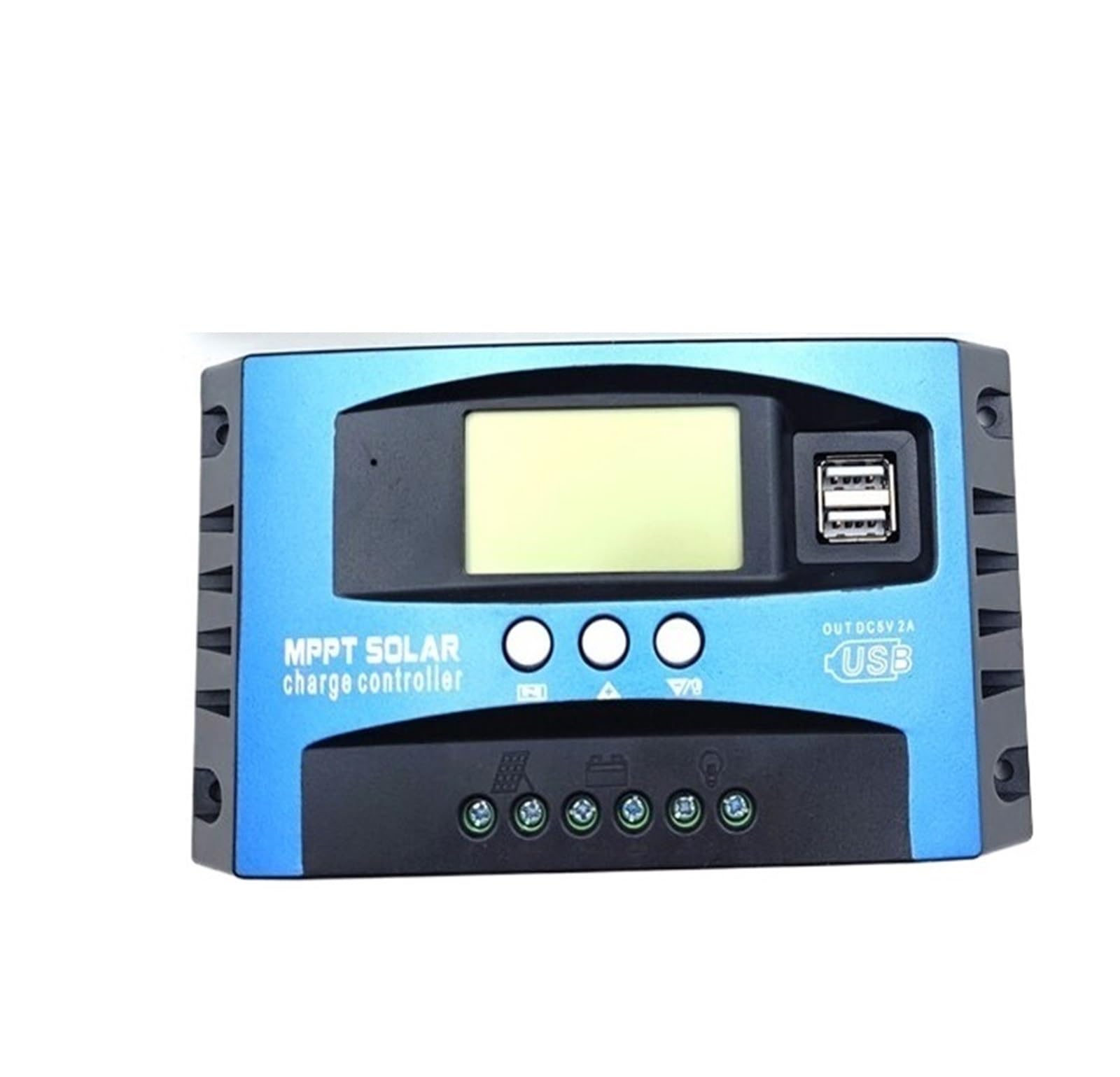 Solar Charge Controller, Solar Charge Controller MPPT 30A 50A 80A 100A LCD Display 12V 24V AUTO Dual USB And Discharge(100A)