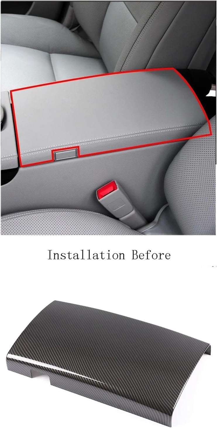 Interior Accessories for S Class W221 Car Stowing Tidying Armrest Box Panel Carbon Fiber Cover Interior Accessories