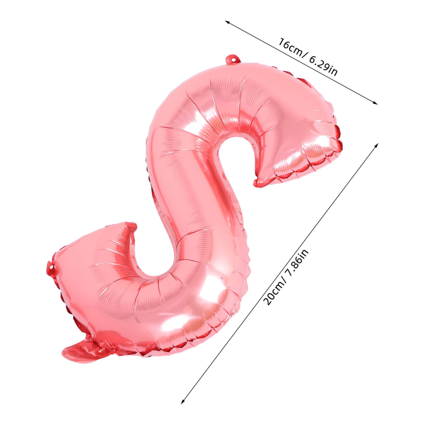SOLUSTRE 8 Ensembles Ballons Anniversaire Aluminium Décorations Faciles à Gonfler pour Fête Romantique et Rose