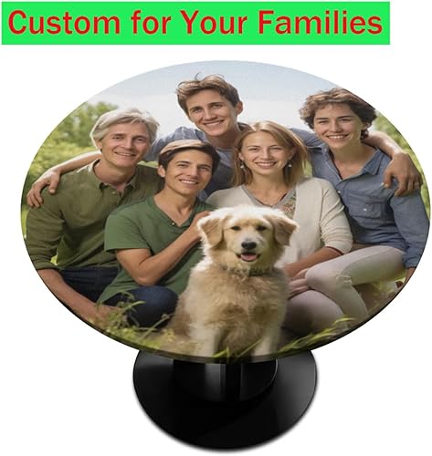 Vista 313 de Cardinal Bird - Mantel redondo ajustable con borde elástico de 36 a 42 pulgadas, mantel redondo elástico, impermeable, lavable, mantel circular