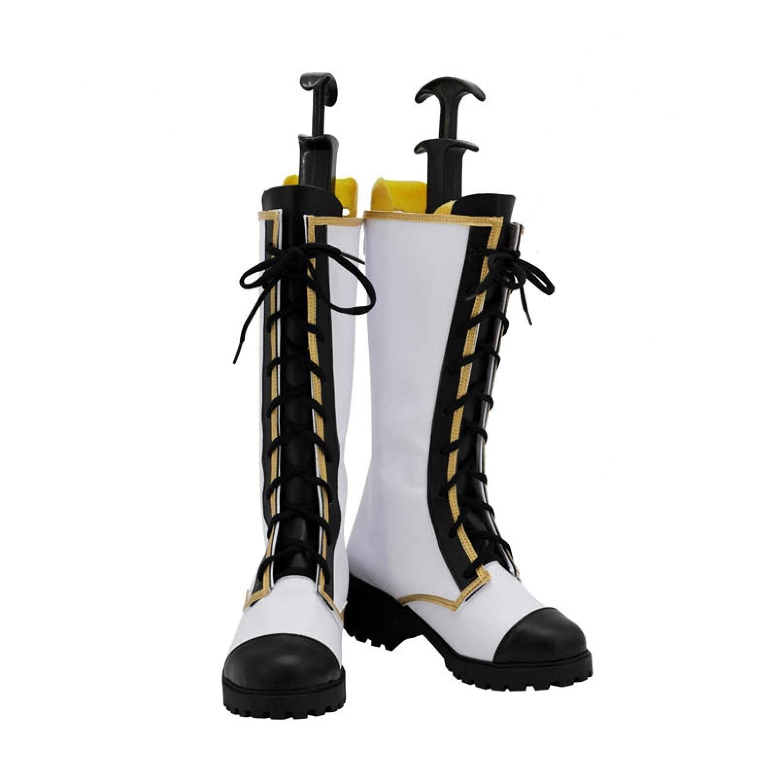 Ensemble Stars Knights Narukami Arashi Black White Shoes Cosplay Long Boots est Custom Made for Halloween