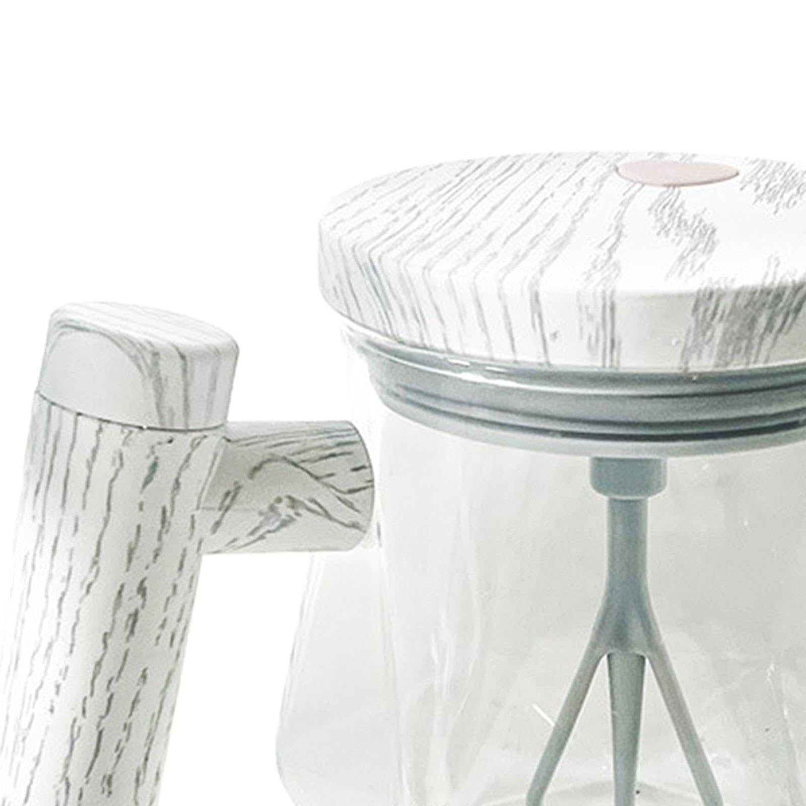 Qianly Electric Mixing Cup Automatic Stirring Cup for Coffee Tea Milk Self Mixing Mug with Lid for Home Office Desktop, Clear