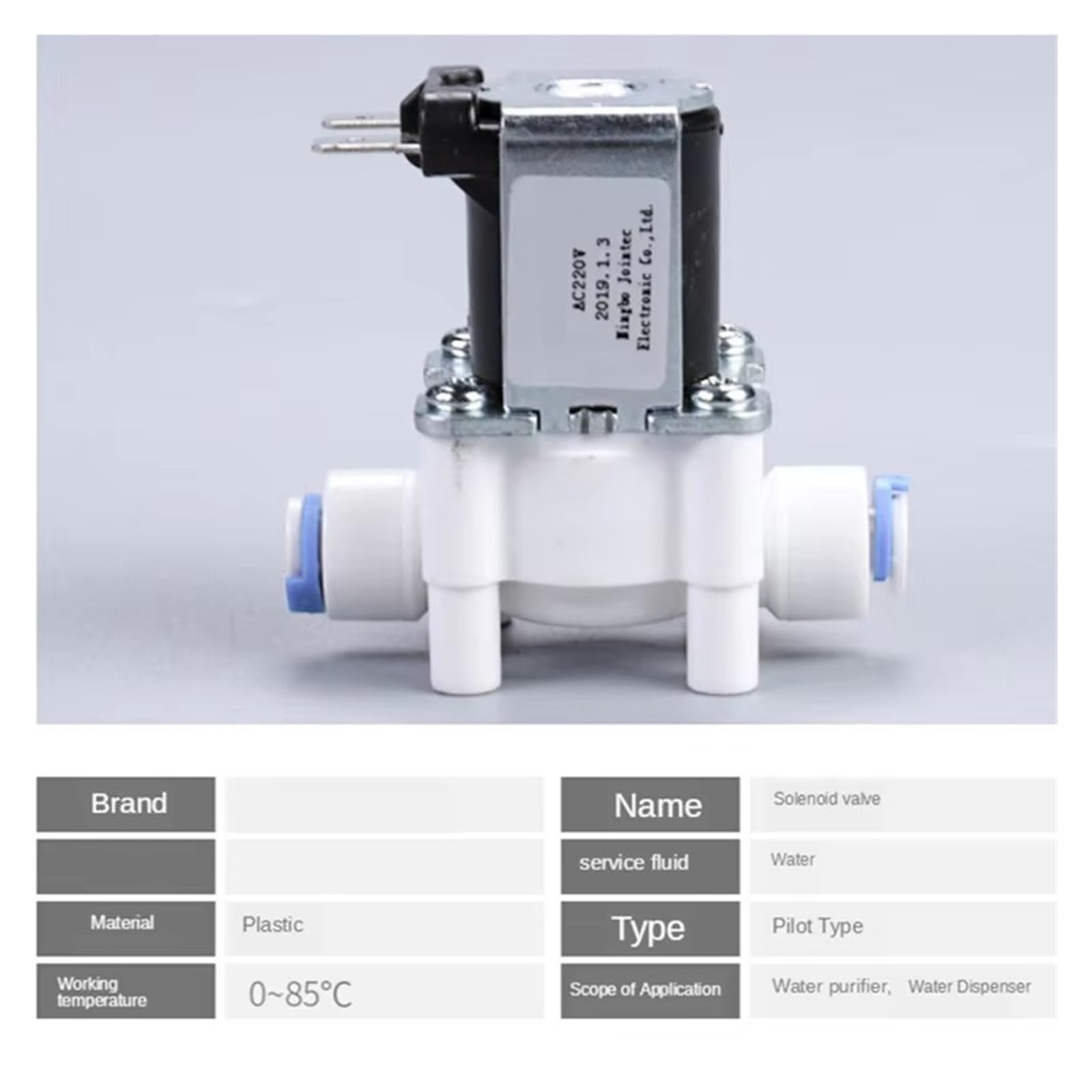 Electroválvula Universal 1/4 "interruptor De Entrada De Agua Lavadora Válvula Solenoide Eléctrica Magnética DC12V 24V 36V Válvula de Agua para Lavadora(NO,12V)