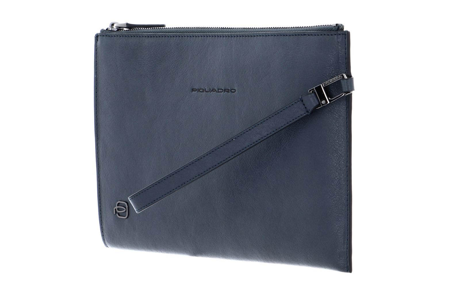 Piquadro Men's Blue Leather iPad Mini Clutch, Medium (26.0 X 17.0 2.0 cm)