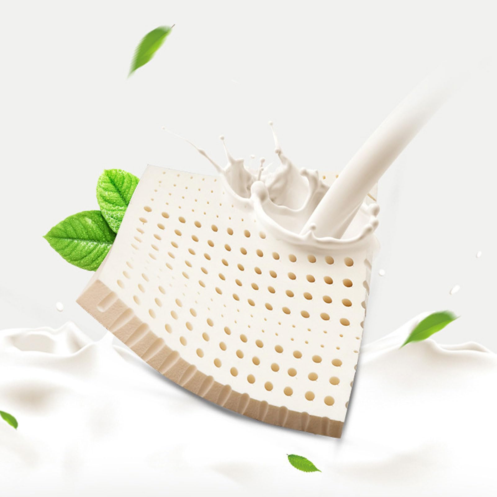 Cojín de asiento de látex natural para silla de oficina, coche y sofá, diseño ergonómico antideslizante que se adapta a la mayoría de sillas (45 x 45 x 10 cm), perfecto para mayor comodidad durante