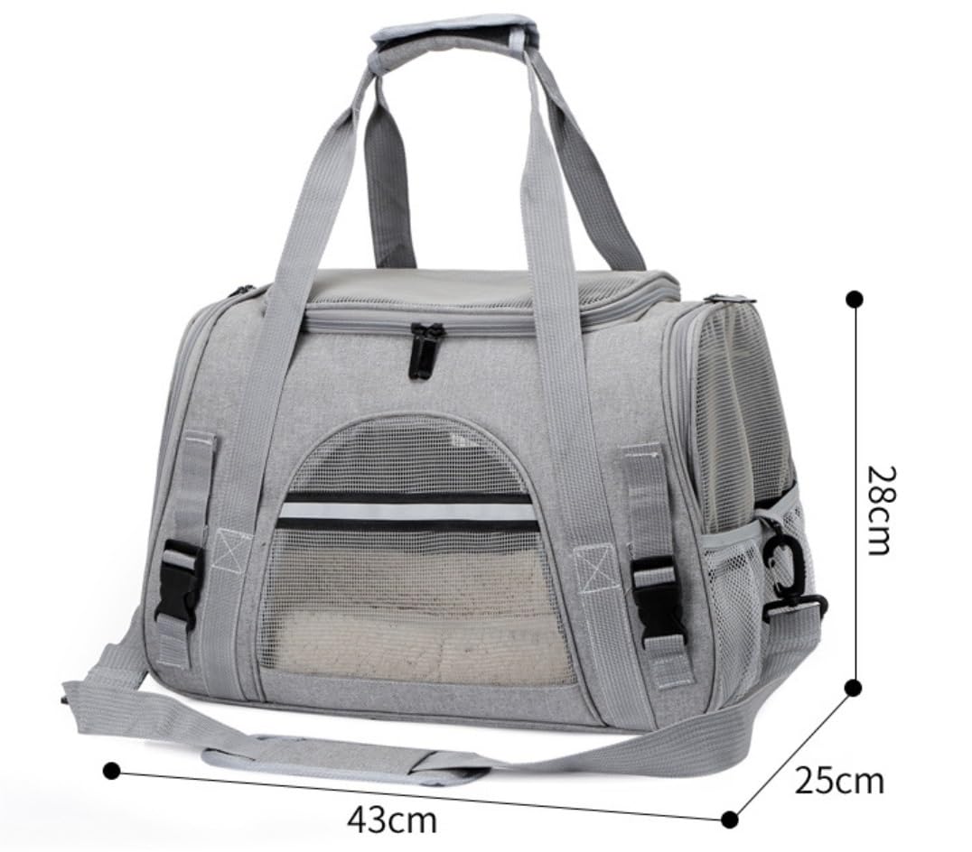 Zaino Animali Zaino per Animali Domestici Elegante E Comodo, Frontale Regolabile Confortevole per Borsa da Viaggio per Cani Gatti Animale(E)
