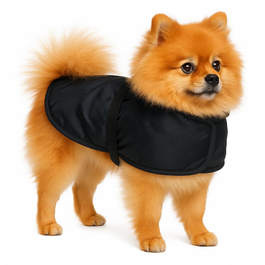 Flamingo WINTER COAT EISBÄR BLACK 25CM