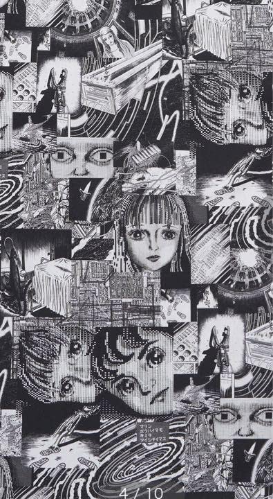 グラニフ 楳図かずお わたしは真悟 総柄シャツ M グラニフ 楳図かずお わたしは真悟 総柄シャツ M