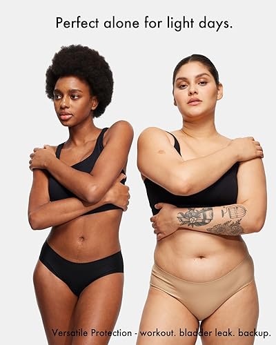 Miniatura 5 de Ropa interior de bikini sin costuras para mujer a prueba de fugas 2.0, bragas de período con capacidad para 4 tampones, ropa interior a prueba de