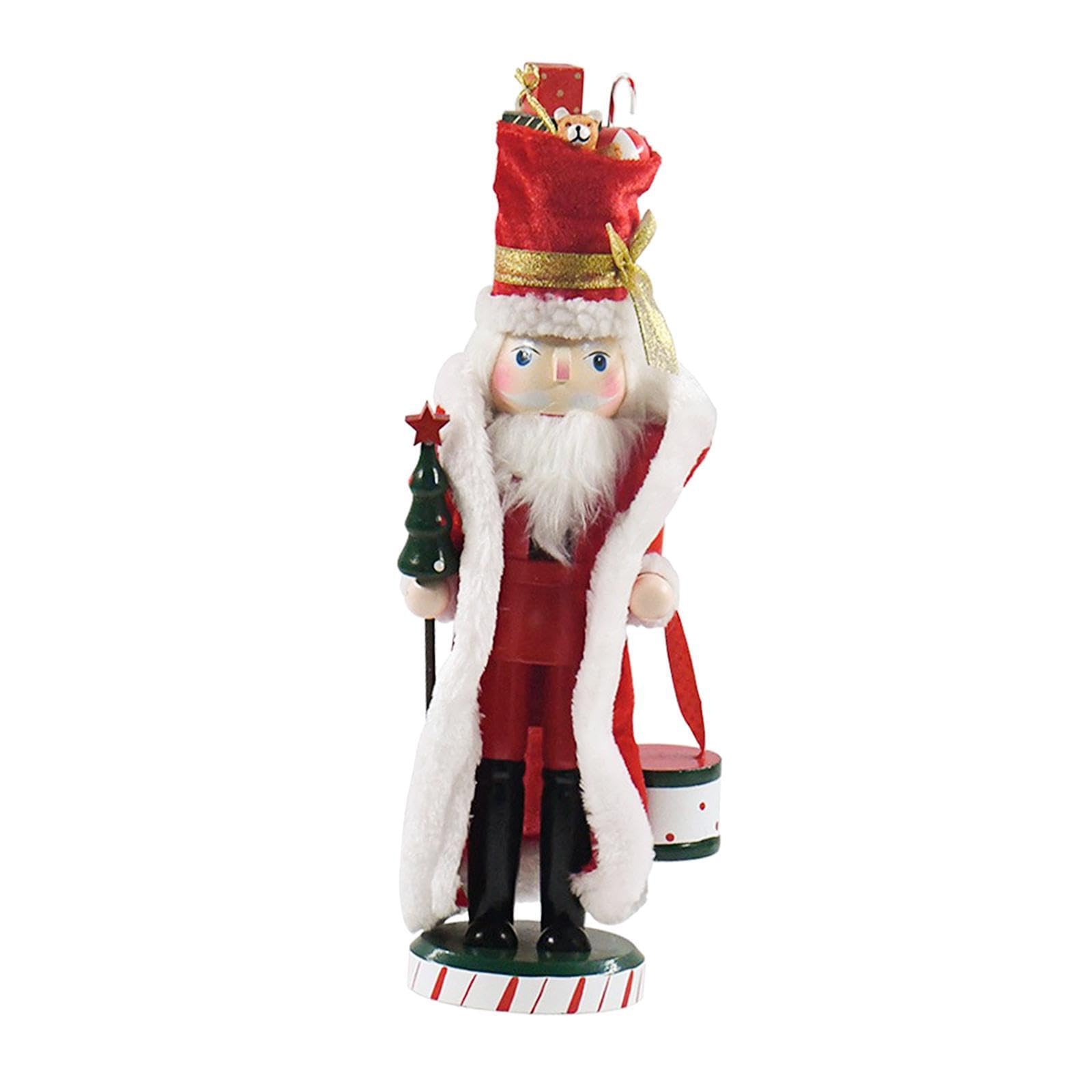 YIXANNX Delightful Nutcracker Figure Ornament Wooden Craft Charming Gift Beautifully Detailed Christmas Decor Nutcracker Figure Ornament Christmas Decoration