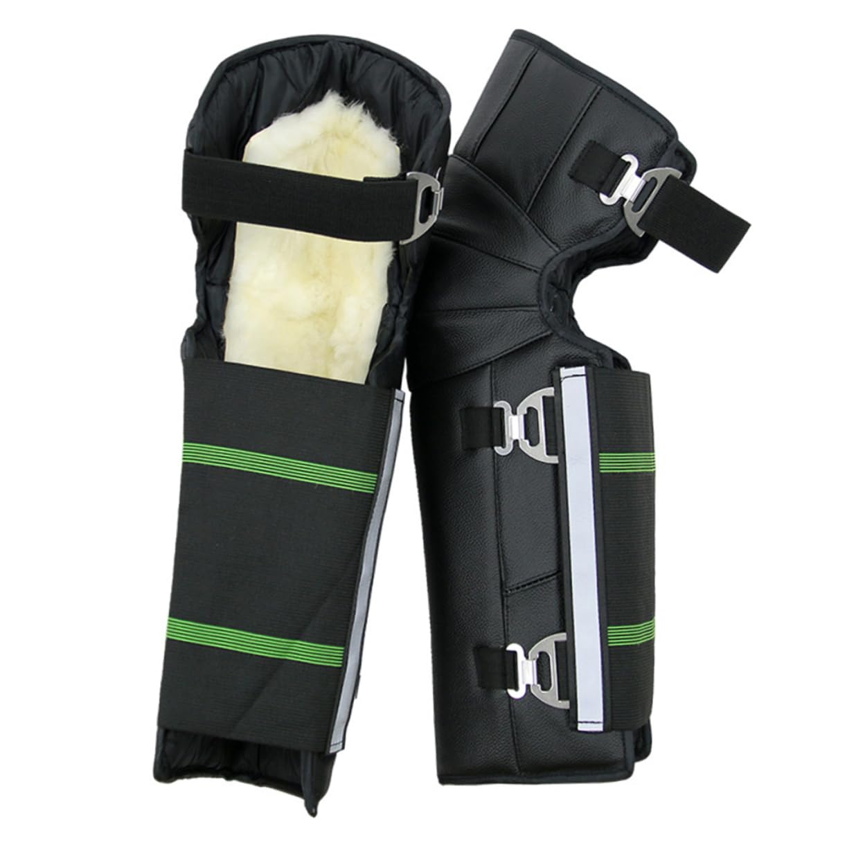 NOLITOY 1pair Motorcycle Warm Knee Sleeve Windproof Kneecaps for Outdoor Riding Made Elastic for Cold Weather and