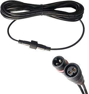 TUDAN LED Solar Light Power Extension Cable Outdoor Waterproof Flood/Street Light Cable Extension Cord, Double Pin Double Control Connector Cable for Solar Lamp(8M/26.24FT)