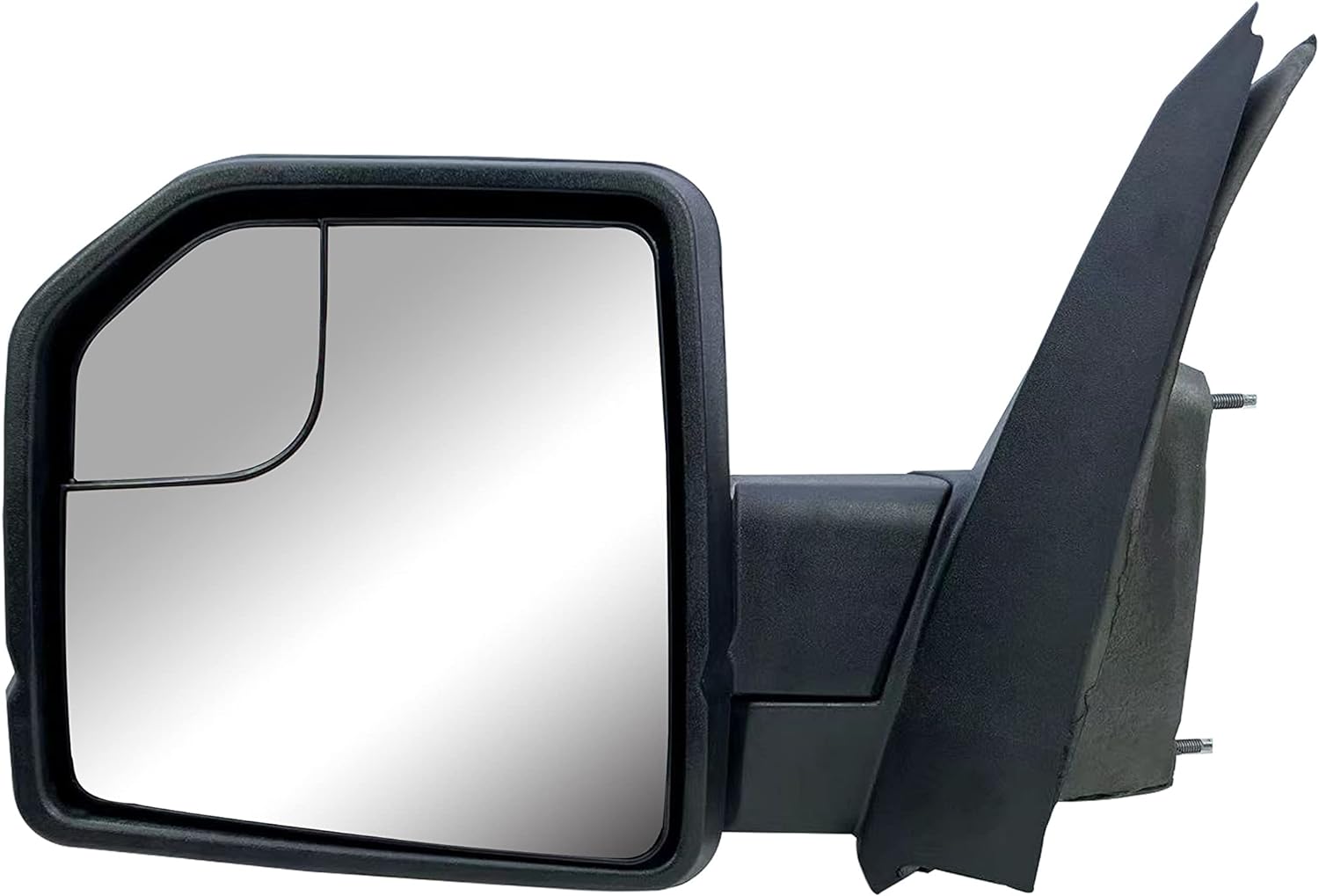 Replacement Driver Left Side Door Mirror Manual Folding Power Adjustment Glass No Heated No Signal Light Textured Back Cover For Ford F-150 from 2015 to 2020