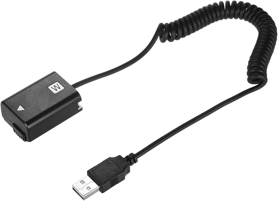 Amazon | NP-FW50 ダミーバッテリー USB アダプター ソニーA7 A7II A7R