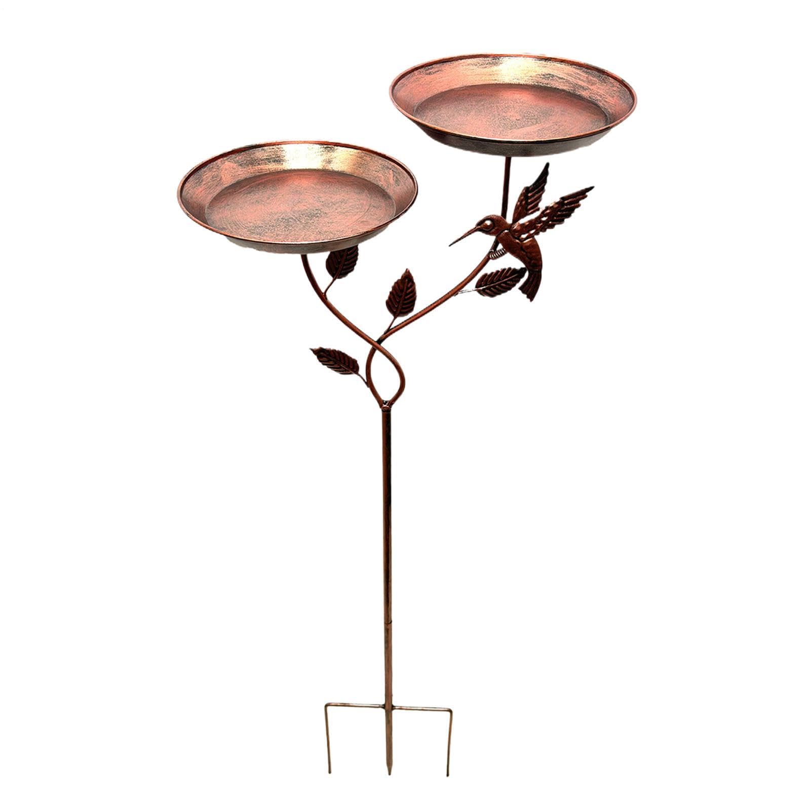 Abreuvoir pour oiseaux extérieur - Station d'eau en métal pour embellir votre jardin et patio