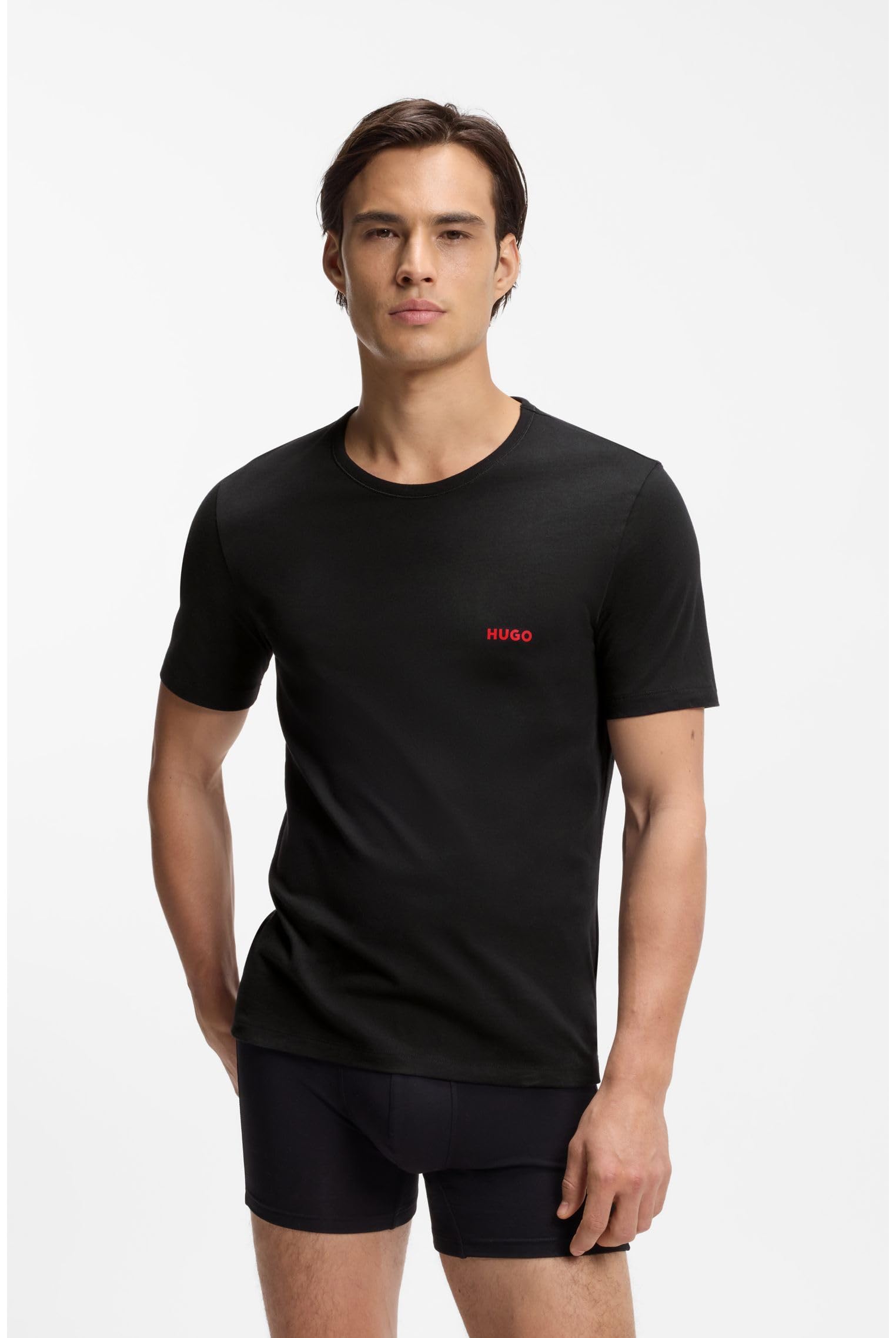HUGO T-Shirt RN Triplet P Underwear (Pack de 3) para Hombre