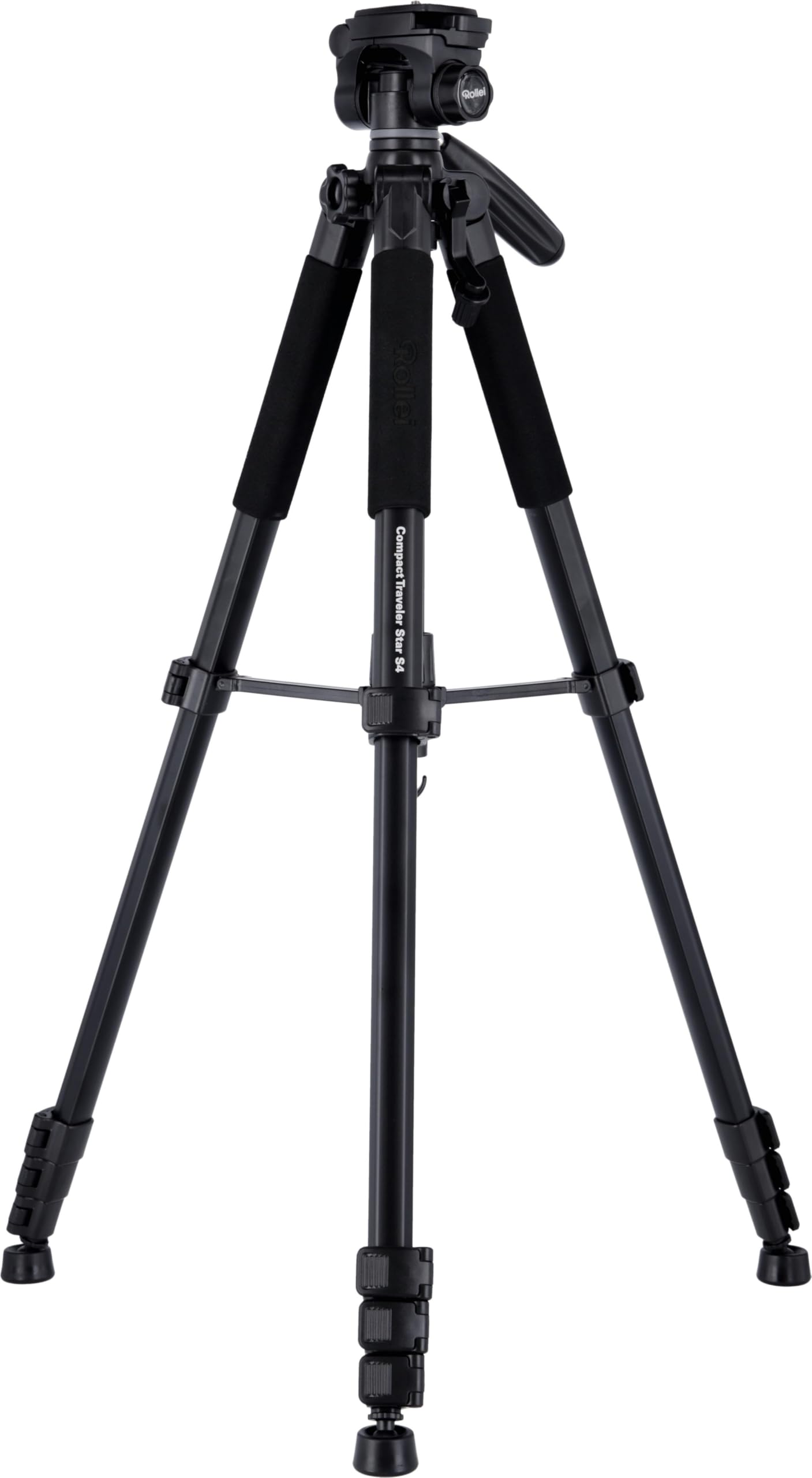 Statyw Rollei Compact Traveler nr 2, 180 cm statyw przenośny aluminiowy aparat podróżny z głowicą kulową i funkcją monopod kompaktowa podpórka fotograficzna z uchwytem na telefon