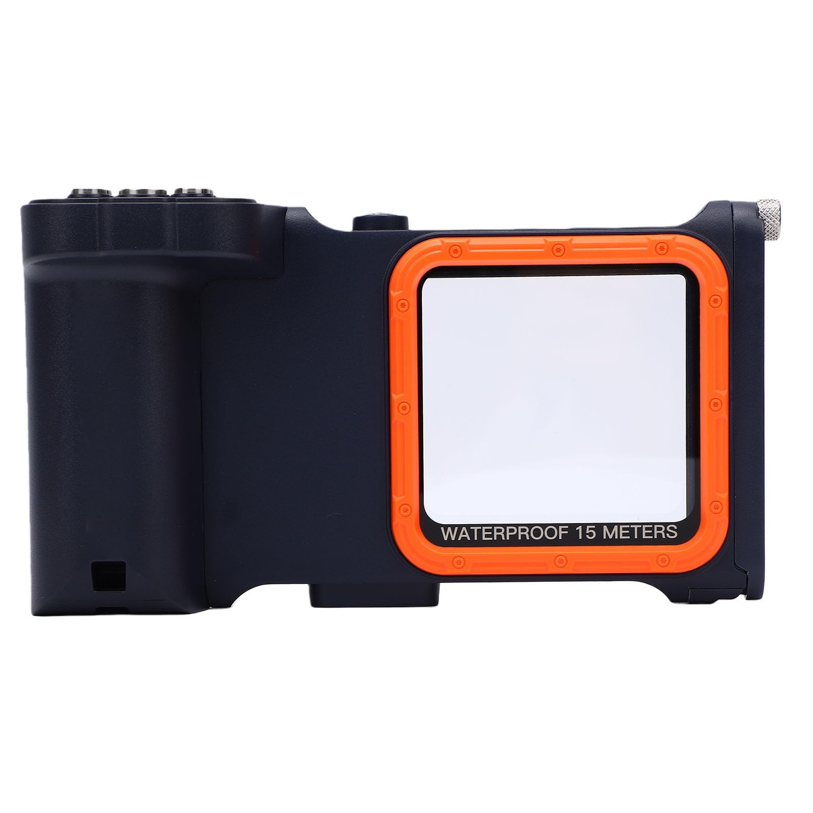 Funda de Teléfono Subacuática Impermeable 15m para Snorkeling Fotografía de Buceo Compatible con iOS 17 16 15 14 13 Pro MAX (Azul y Naranja)