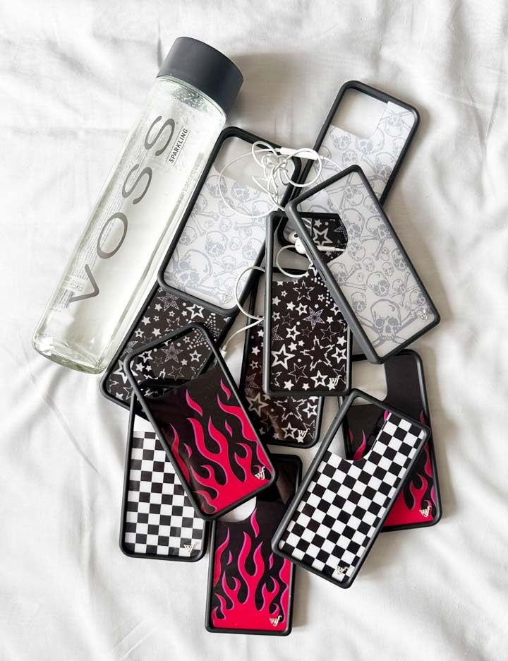 Image of Wildflower Cases - Compatible with iPhone 16 Pro Max | Protective Black Bumper, 6.5ft Drop Test Certified, Women Owned Small Business | Skull Girl