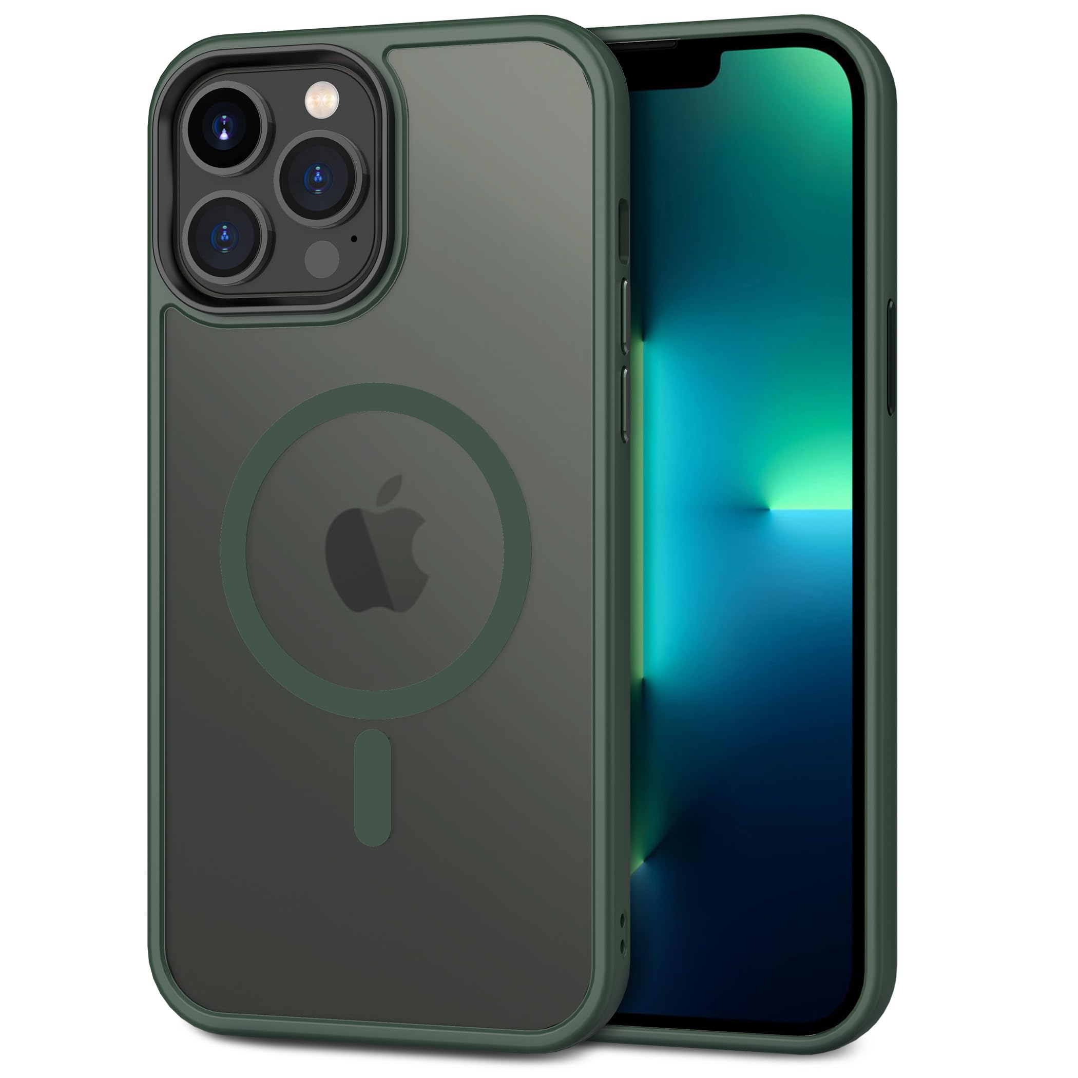 CACOE Magnetic Case for iPhone 13 Pro 6.1 inch-Compatible with MagSafe & Magnetic Car Phone Mount,Anti-Fingerprint TPU Thin Phone Cases Cover